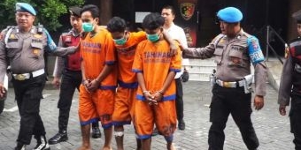 Polresta Sidoarjo Amankan Dua Pelaku Jambret Sadis dan Dua Penadah Lintas Kota
