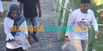 Hari Lingkungan Hidup Sedunia, DLH Kabupaten Kediri Bersihkan Sampah Plastik di Kawasan SLG