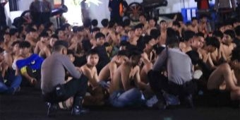 Polisi Amankan 139 Anggota Perguruan Silat di Surabaya