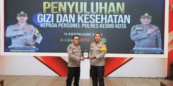 Polres Kediri Kota Bersama RS Bhayangkara Kediri Gelar Penyuluhan Gizi dan Kesehatan ke Anggota