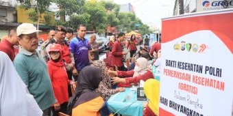 Hari Bhayangkara ke-79, Polres Kediri Kota Adakan Samling, SKCK dan Cek Kesehatan Gratis di CFD