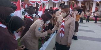Lepas Kontingen Jatim ke Jambore Nasional XI, Gubernur Khofifah Titip Tiga Misi ini