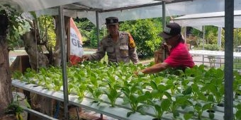 Polsek Candi Motivasi Ketahanan Pangan di Desa Gelam