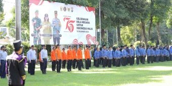 Upacara Peringatan Hari Bela Negara ke-76, Sekdakot Kediri Bacakan Pidato Presiden Prabowo