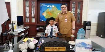Lukisan Pelajar ini Jadi Awal Persahabatan Inspiratif dengan Bupati Kediri