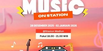 KAI Daop 7 Hadirkan Live Music di Stasiun Madiun Selama Masa Angkutan Nataru