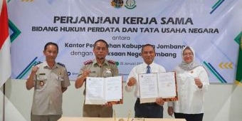 BPN dan Kejari Jombang Teken MoU Bidang Hukum