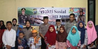 Wakapolres Ponorogo Pimpin Baksos Polwan Santuni Yatim Piatu