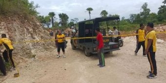 Mobil Pick Up Terjun di Tambang Galian C Pragaan Sumenep, Sopir Tewas