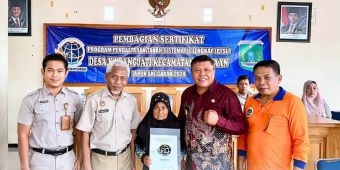 Kantah Kabupaten Pasuruan Serahkan 488 Sertifikat Tanah ke Warga Karangjati