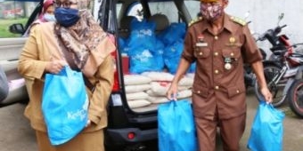 LVRI Kabupaten Kediri Terima Bantuan Sembako