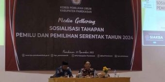KPU Pamekasan Gelar Gathering Bersama Media Sosialisasikan Tahapan Pemilu 2024