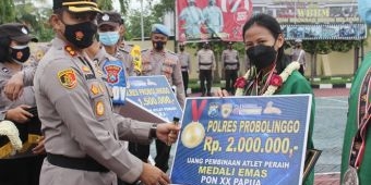 Beri Penghargaan 5 Atlet Peraih Medali di PON Papua, Kapolres: Mereka Pahlawan Kabupaten Probolinggo