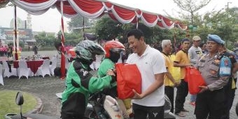 Meriahkan Hari Bhayangkara Ke-79, Polresta Sidoarjo Gelar Olahraga Bersama TNI dan Pemkab