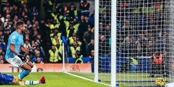 Hasil Liga Inggris Chelsea vs Man City: Gol Tunggal Riyad Mahrez Bawa The Citizens Raup Tiga Poin