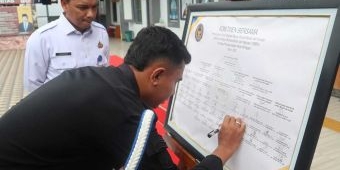 Wujudkan Zona Integritas Menuju WBK/WBBM, Lapas Ngawi Teken Komitmen Bersama dan Pakta Integritas