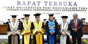 Rektor Unirow dan Dua Dosen Resmi Dikukuhkan Jadi Profesor