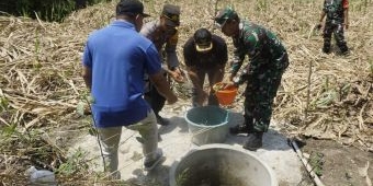 Alami Kekeringan, Dandim Ngawi bersama Stakeholder Lakukan Pengecekan Sumber Air