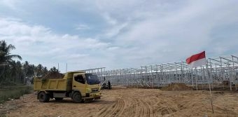 BNPB Kebut Pembangunan 711 Huntara di Aceh Utara