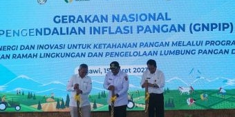 KPwBI Kediri Beri Bantuan Sarpras Pengelolaan Lumbung Pangan Digital untuk Gapoktan di Ngawi
