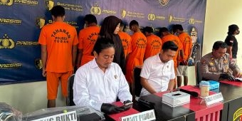 Polres Tuban Ringkus Sindikat Pencuri Kabel Tower, 7 Orang Diamankan