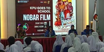 Nonton Bareng 'Tepatilah Janji' di SMKN 2, Cara KPU Kota Kediri Sosialisasikan Pilkada 2024