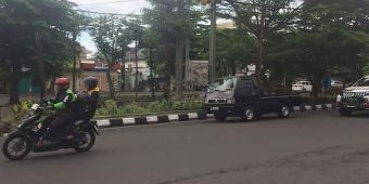 Polisi Dampingi Korban Jambret di Surabaya