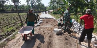 Jelang Berakhirnya TMMD di Ngawi, Satgas Genjot Pembangunan Fisik