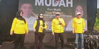 HUT ke-60 Golkar Gelar Senam Bersama Paslon Mudah, Rias: Paslon 01 Optimis Raih Suara 78 Persen