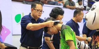 Hadiri Final Turnamen Voliga, Pj Gubernur Adhy: Jaring Atlet Voli Muda Berbakat