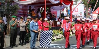 Wali Kota Batu Berangkatkan Peserta Gerak Jalan Tepat Tingkat SD dan MI se-Kecamatan Junrejo