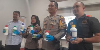 Polres Situbondo Grebek Usaha Pupuk Cair Ilegal di Desa Panji Kidul