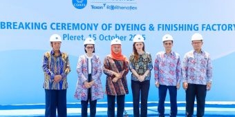 Ground Breaking Unit Dyeing-Finishing PT Coats Rejo Pasuruan, Gubernur Jatim Optimis akan Hal ini