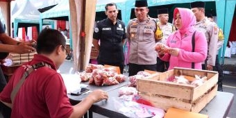 Polres Mojokerto Kota Gelar Bazar Ramadan dan Baksos Bhayangkari 2025