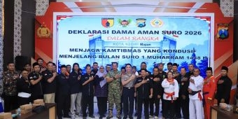 Polres Kediri Kota Gelar Deklarasi Damai Aman Suro 2026