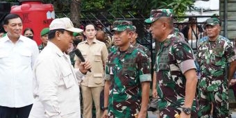 Pangdam V/Brawijaya dan Danrem 084/BJ Sambut Kunjungan Menhan Prabowo