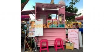 Kedai Mantu Mama, Usaha Kuliner Berkonsep Pink di Pasar Rakyat Jambangan