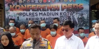 Ungkap Kasus Selama 2022, Polres Madiun Kota Sebut Penyalahgunaan Narkoba Naik Drastis