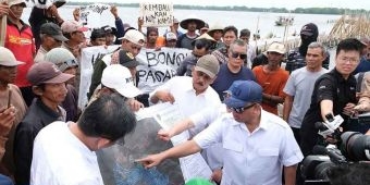 Tinjau Pagar Laut Bekasi, Menteri ATR/BPN Janji Bertindak Tegas