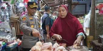 Kapolres Probolinggo Kota Sidak Pasar Baru Jelang Puasa