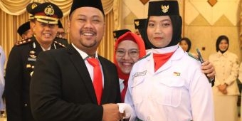Bupati Gresik Kukuhkan 75 Anggota Paskibraka Tahun 2023