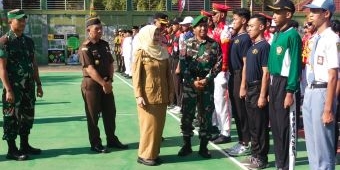 Peringati HUT TNI ke-79, Kodim Ngawi Gelar Lomba PBB Pelajar SMP dan SMA