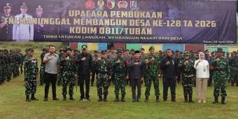 Program TMMD ke-128 di Tuban Fokus Infrastruktur, Dandim 0811: Bukti TNI Semakin Dekat dengan Rakyat