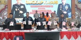 Polresta Sidoarjo Bersama BNN Gagalkan Penyelundupan 8,2 Kilogram Sabu