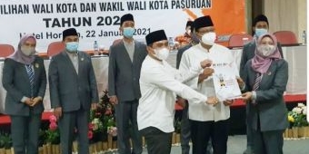 ​KPU Resmi Tetapkan Pasangan Gus Ipul - Adi Sebagai Wali Kota dan Wakil Wali Kota Pasuruan Terpilih