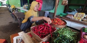 Sempat Meroket, Harga Cabai di Pasar Porong Turun Jelang Imlek