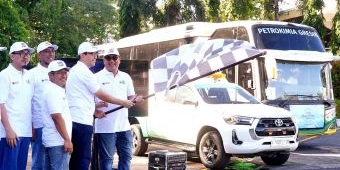 Petrokimia Gresik Berangkatkan 200 Pemudik ke Lima Rute di Jawa Timur