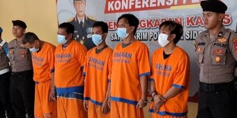 Polresta Sidoarjo Ringkus 3 Pelaku Curanmor di Alfamart Pepelegi, 1 Orang DPO