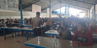 Satlantas Polres Pasuruan Edukasi Ribuan Karyawan Pabrik Jelang Mudik Lebaran 2026