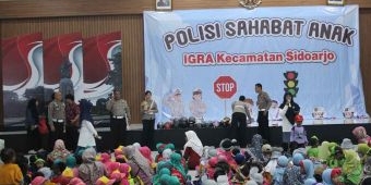 Satlantas Polresta Sidoarjo Tanamkan Budaya Tertib Lalu Lintas Sejak Dini